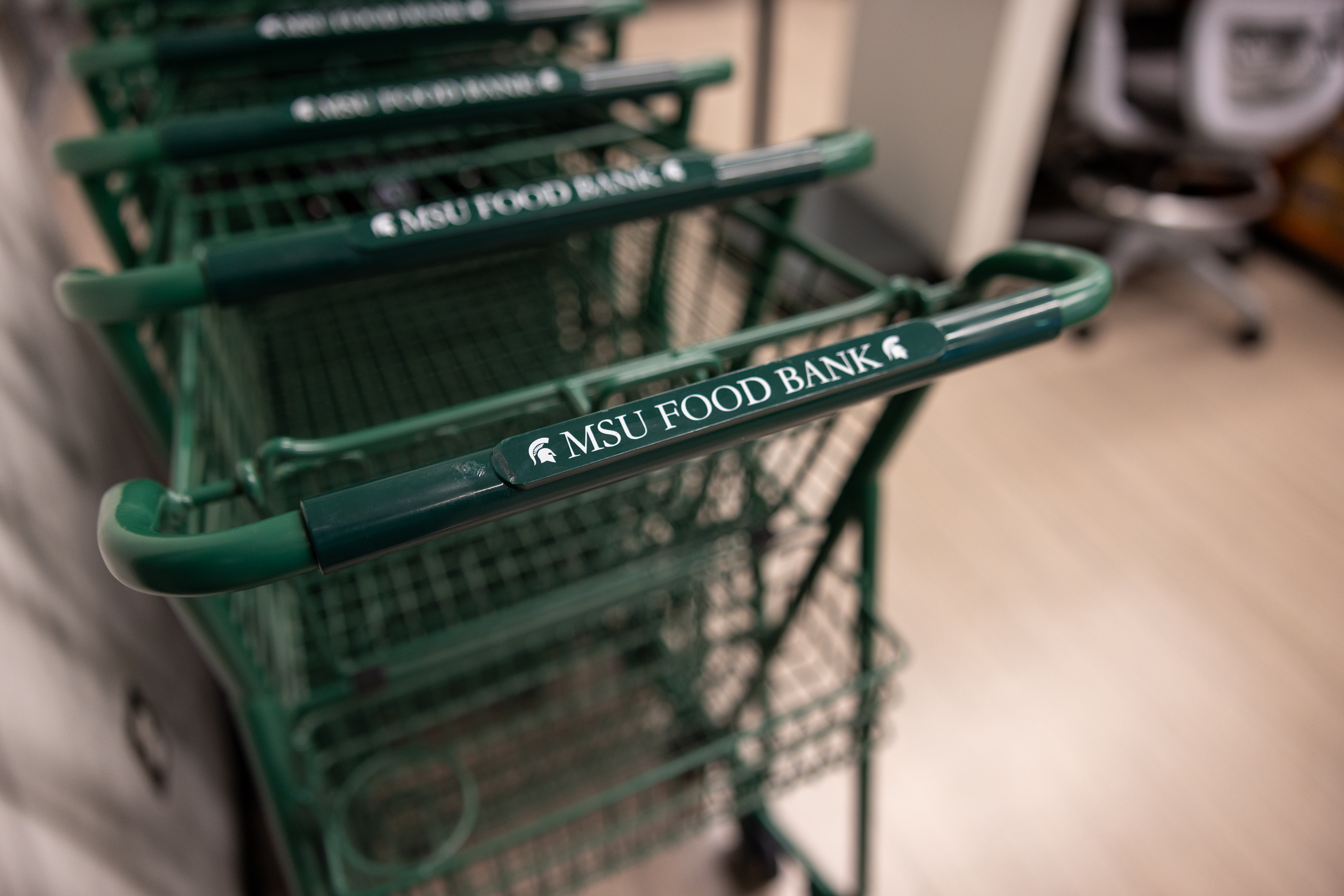 MSU Food Bank shopping cart