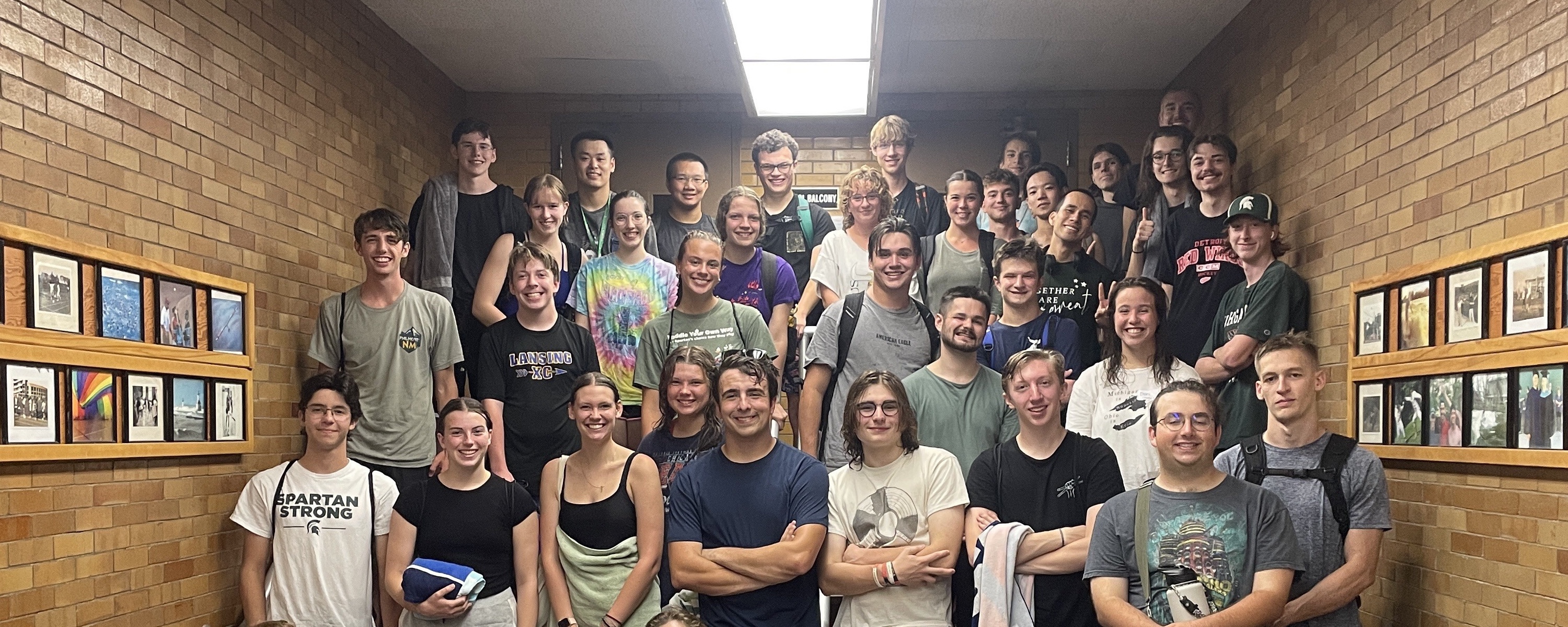 a student club group photo