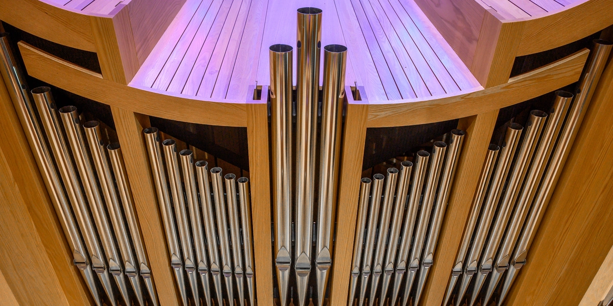Organ pipes in Alumni Chapel