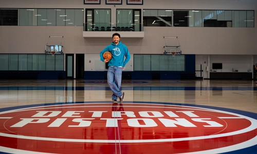 How a Spartan found his path and now shapes the Pistons brand