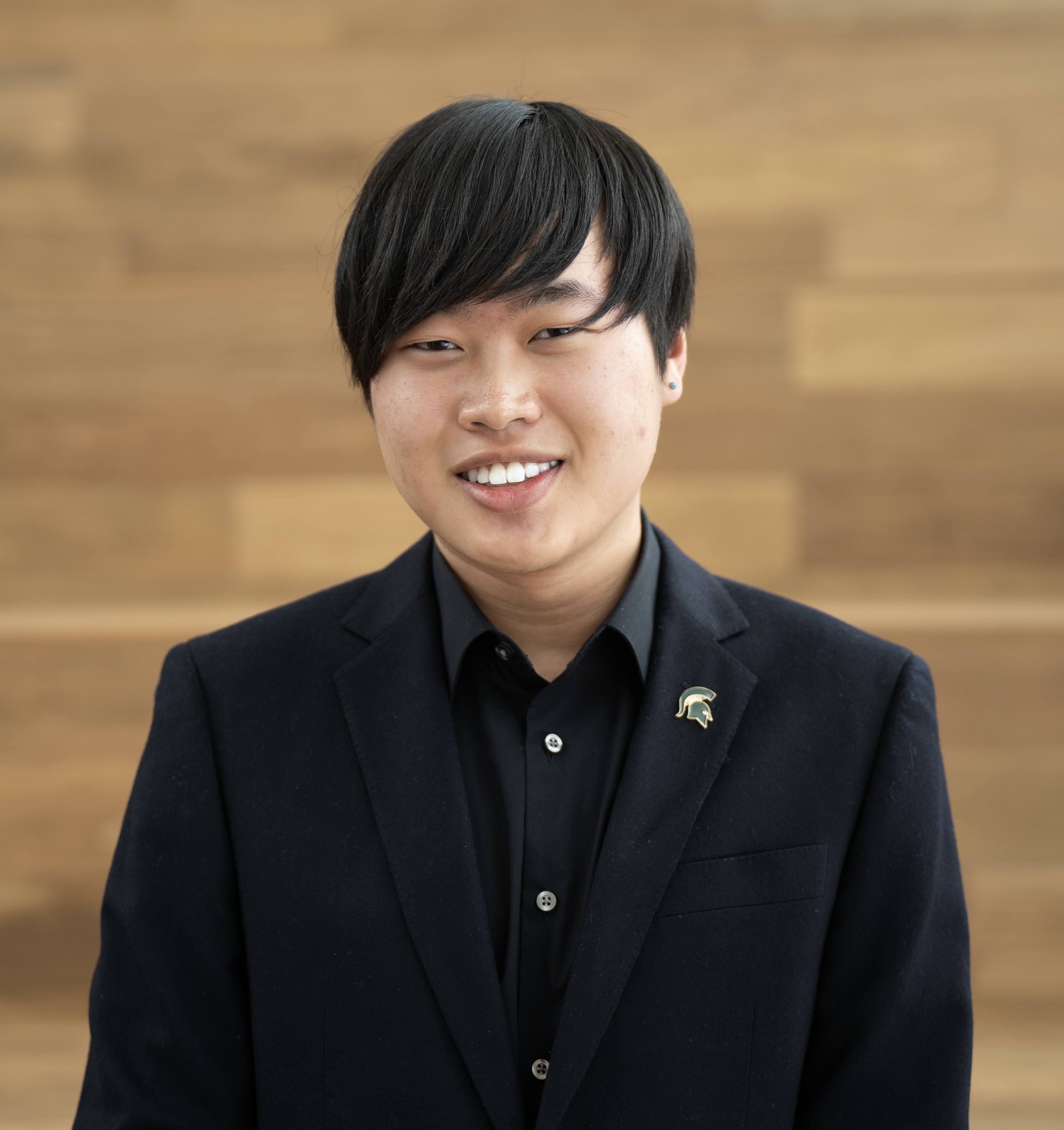 a person smiling