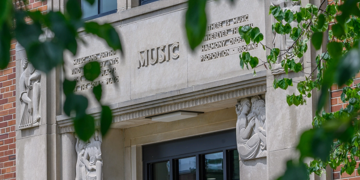 College of Music building entrance