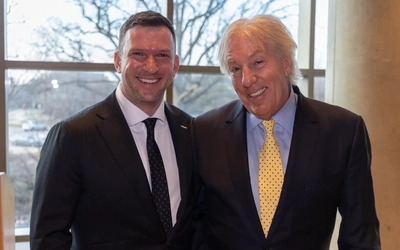 Left, James Harrington, Managing Partner at Fieger Law; right, Geoffrey Fieger.