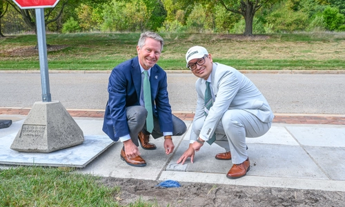 Self-heating, healing and bendable concrete installed at MSU