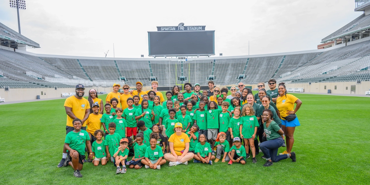 Members of Goldbergcares at Spartan Stadium