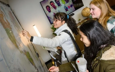 Students participate in an activity during last year's Global Festival.