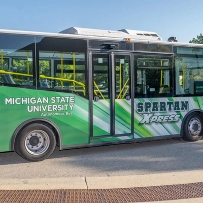 The SpartanXpress autonomous bus.