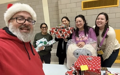 Estrella Torrez, Ramona Henry, Emily Sorroche, and graduate student Lexi LaChappa at the event
