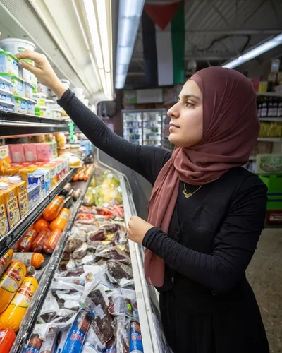 Ayah Ayesh at a store