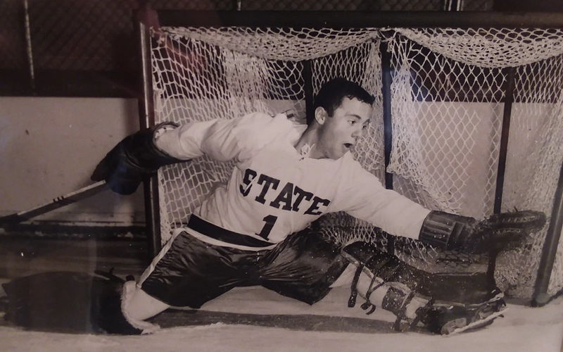 Gerald Fisher, MSU hockey goalie, circa 1965. Photo provided.