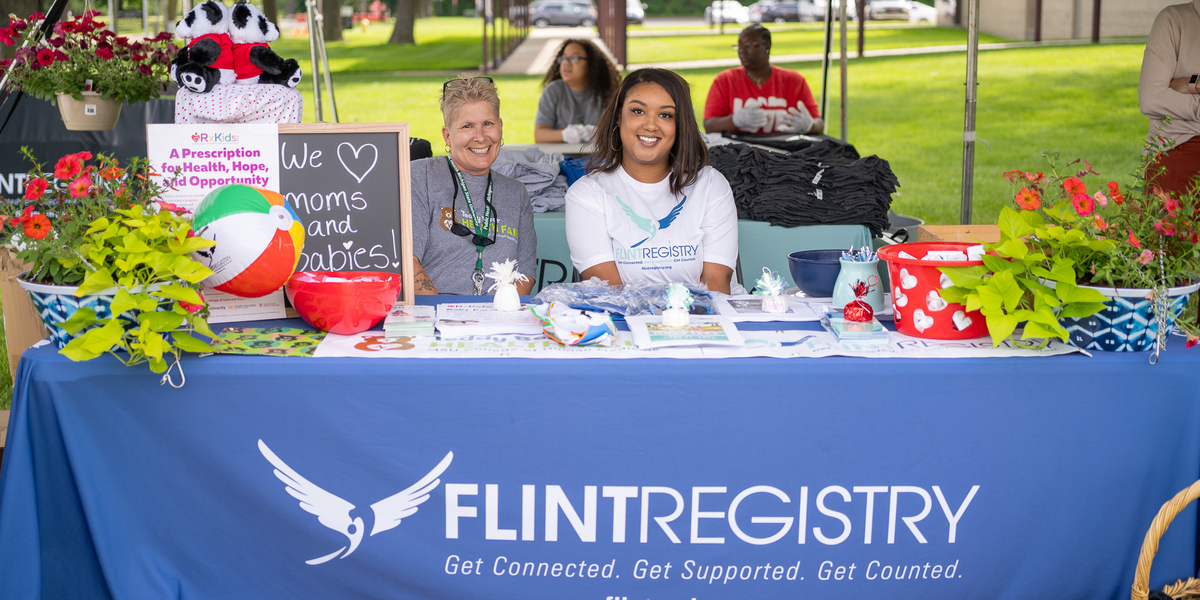 The Flint Registry supports and participates in the MSU Teddy Bear Health Fair. This collaboration with the Crim Fitness Foundation promotes health awareness through fun activities, healthy snacks, and interactions with health professionals. Kids can bring a stuffed animal for a ‘check-up’, while adults can learn about local health resources. Photo by Josh Kennedy