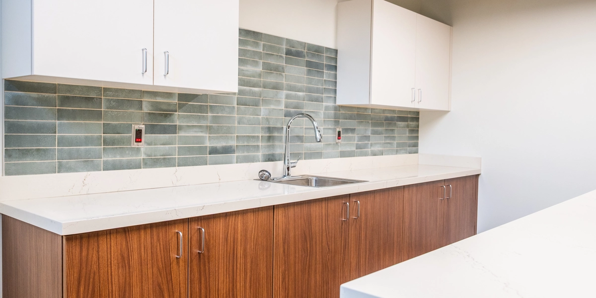 New community kitchen in Campbell Hall.