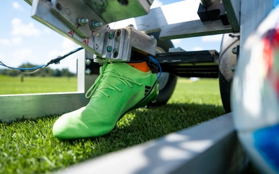 fLEX (field or foot lower extremities) machine to test the turfgrass plots