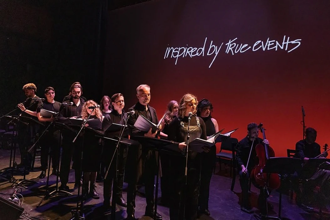 Musicians performing on stage