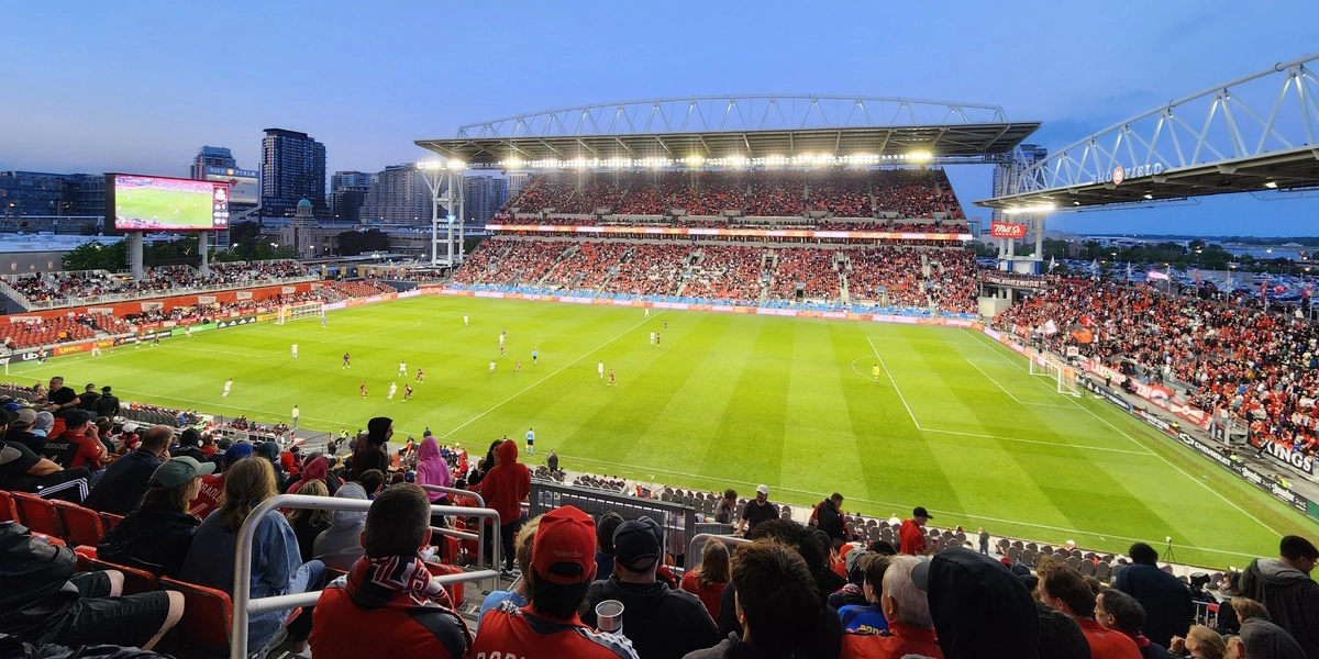 Permanent natural-grass field at BMO Field prepared for FIFA World Cup 2026