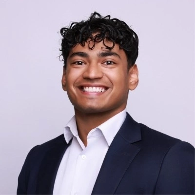 portrait of a smiling person a suit