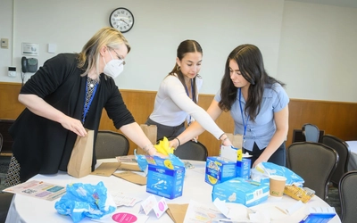 HEAL Sexual Health Conference making bags