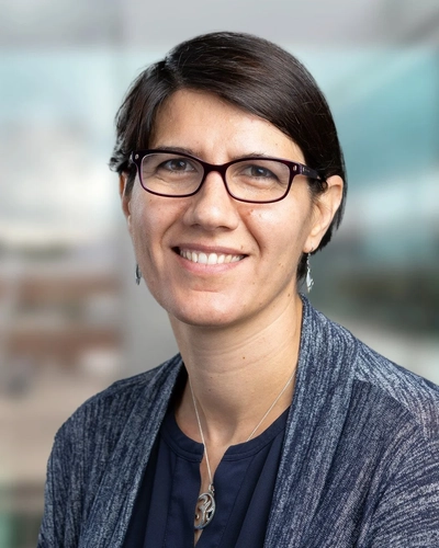 Portrait of Artemis Spyrou smiling