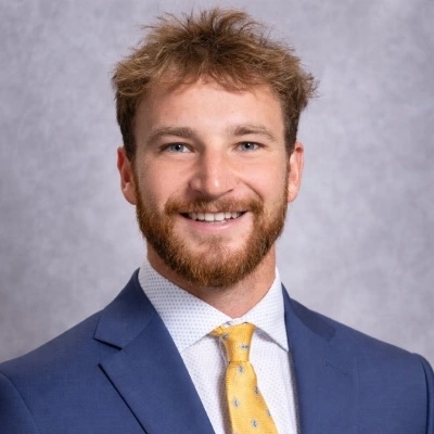 A portrait of a smiling Nathaniel Webster.