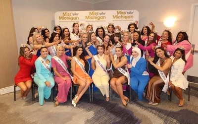 Contestants at the Miss Michigan Scholarship Organization event
