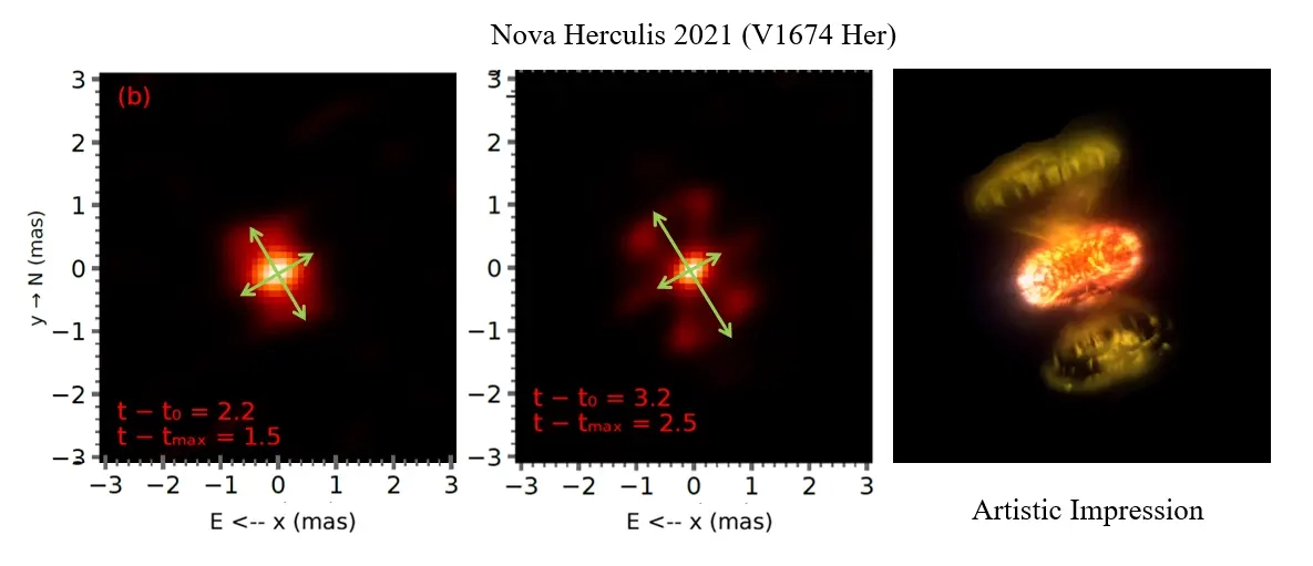 Images of Nova Cassiopeia 2021