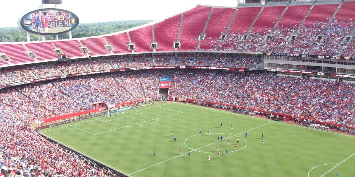 Permanent Bermudagrass field at Arrowhead Stadium prepared for FIFA World Cup 2026