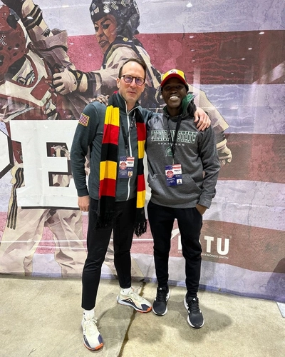 Jogi Katende and Master Ronald Southwick