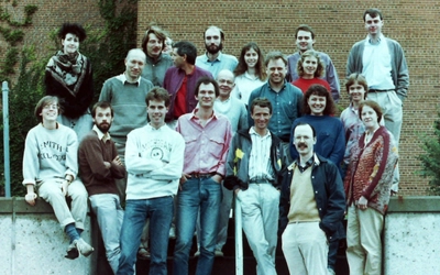 Somerville lab members in 1986.