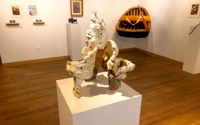 A sculpture at the Nexus Exhibit