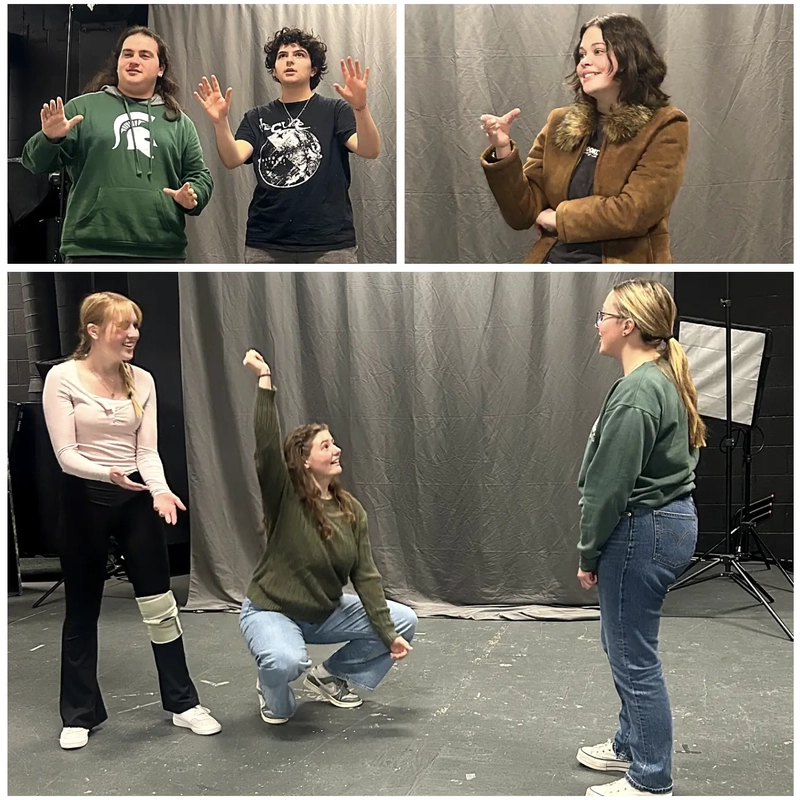 “MSU UnScripted” cast members rehearse for their upcoming performances