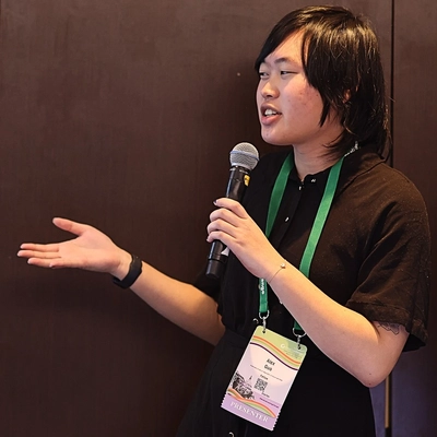 Alex Guo presenting at the 2026 Creating Change Conference in Washington, D.C.