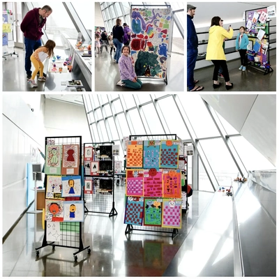 The student artwork was featured in an exhibition hosted in partnership with the MSU Broad Art Museum