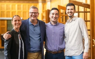 From left: Aleksandra Nikiforovski, Rob Roznowski, Deric McNish, and Bojan Lazarov.