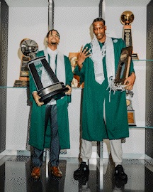 Static portraits of Marcus Bingham Jr and Malik Hall